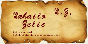 Mahailo Zelić vizit kartica